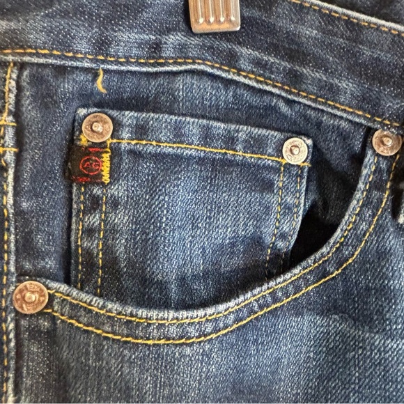 ADRIANO GOLDSCHMIED Sz 32R The Angel Jeans Mid-Wash Mid-Rise Bootcut Denim - Picture 8 of 11